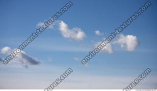 Photo Texture of Blue Clouded Clouds